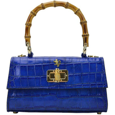 Pratesi KBE298/20 - Castalia K298/20 Lady Bag in cow leather Castalia K298/20 Electric Blue