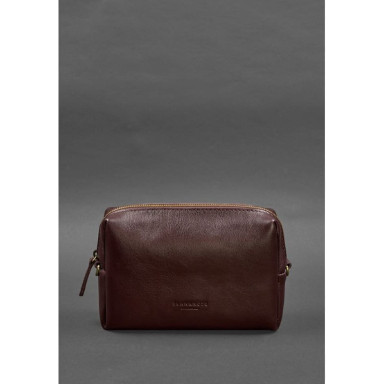 Leather cosmetic bag 3.0 Burgundy Crust
