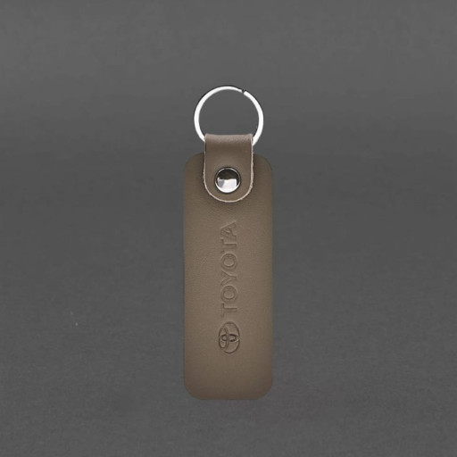 Шкіряний брелок для Авто Jeep темно-бежевий краст