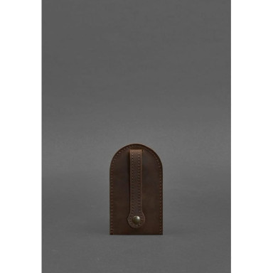Leather key holder 2.0 dark brown Crazy Horse