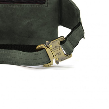 Leather belt bag, banana RE-8136-3md TARWA green crazy