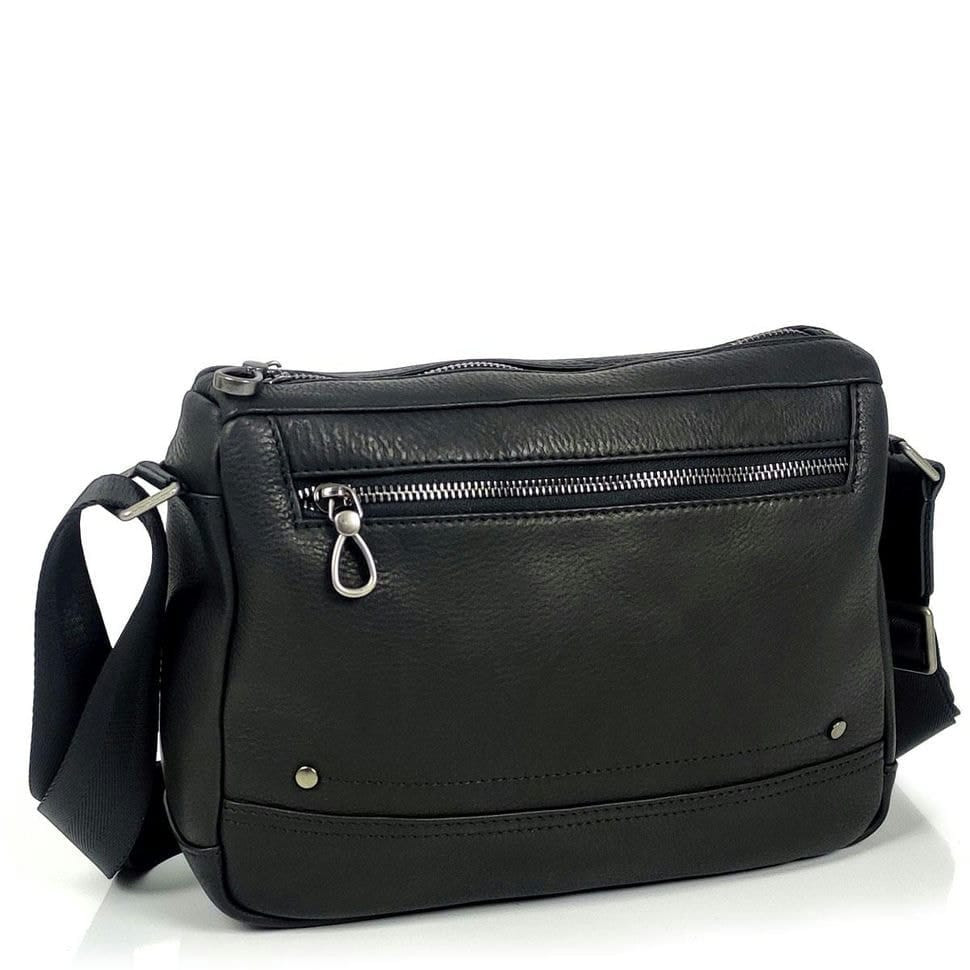 Чоловічий чорний горизонтальний месенджер Tiding Bag S-JMD10-2058A