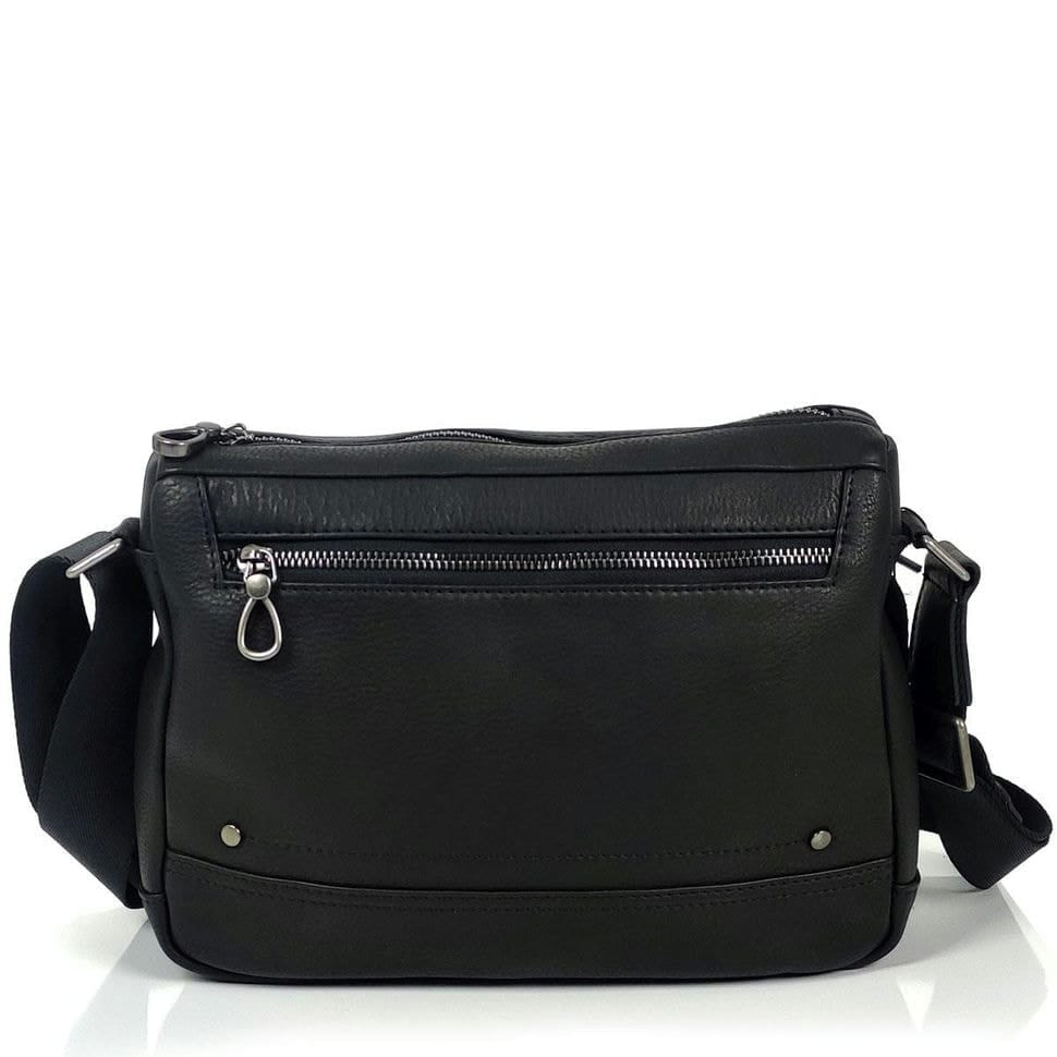 Чоловічий чорний горизонтальний месенджер Tiding Bag S-JMD10-2058A