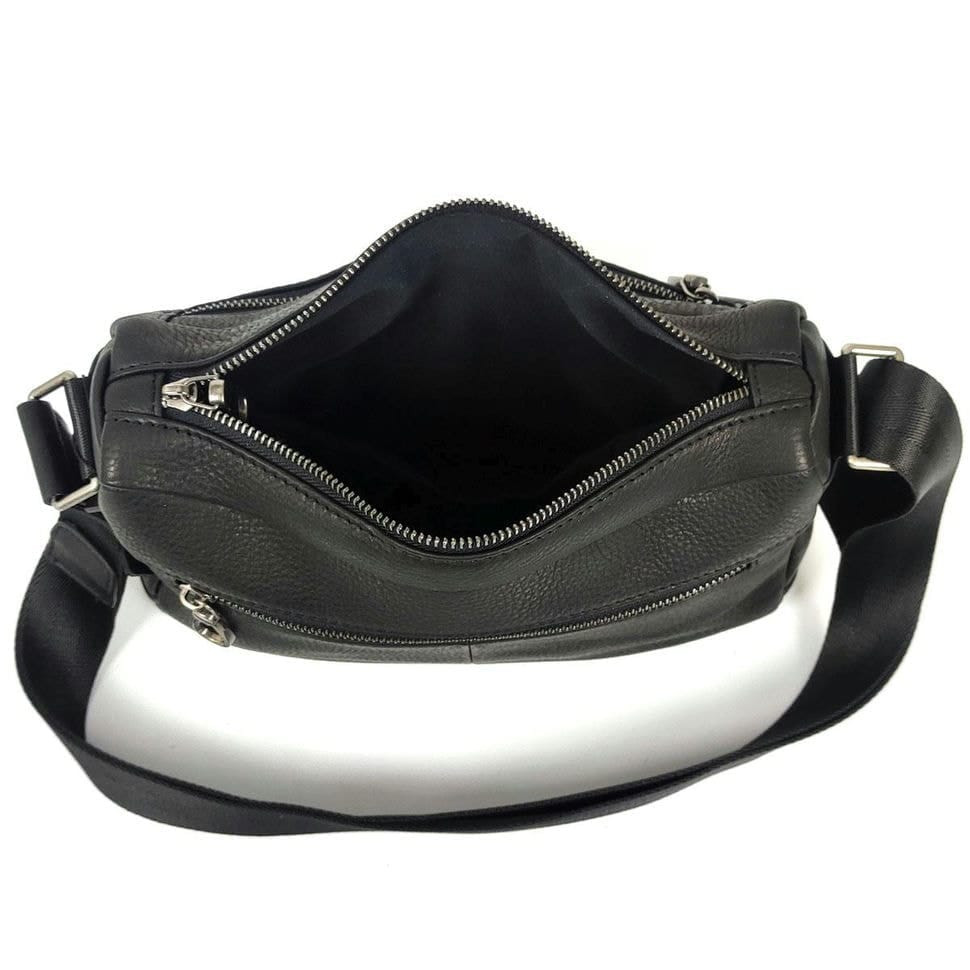 Чоловічий чорний горизонтальний месенджер Tiding Bag S-JMD10-2058A