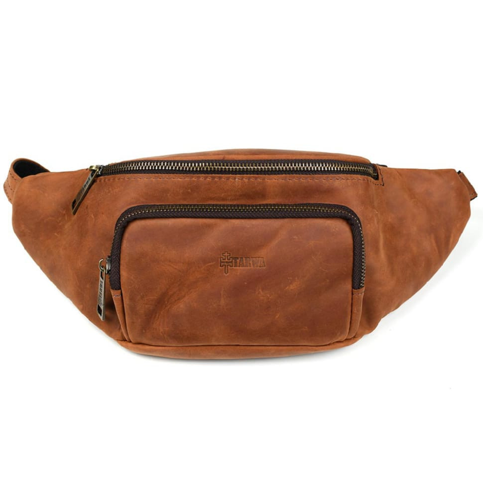Stylish belt bag from the brand TARWA RB-3079-4lx in crazy horse cognac