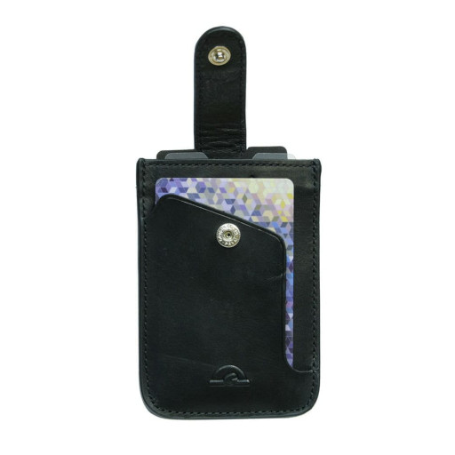 Кредитница кожаная Nevada 3821+RFID nero черный