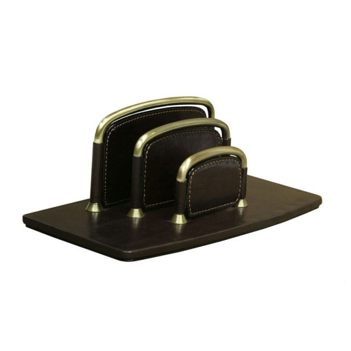 Підставка для паперу шкіряна Scrittoio 1322 moro коричневий