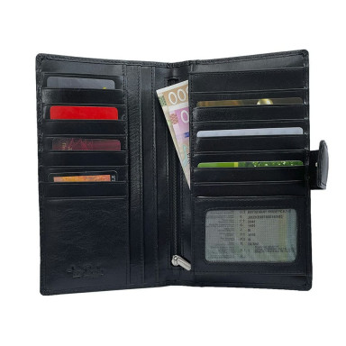 Leather wallet Vernazza 3237 nero black