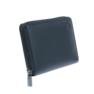Leather wallet Cortina 5086 navy blue