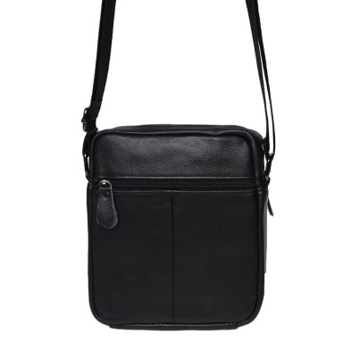Чоловіча шкіряна сумка Borsa Leather K11169a-black
