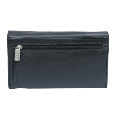 Leather wallet Cortina 5048 nero black
