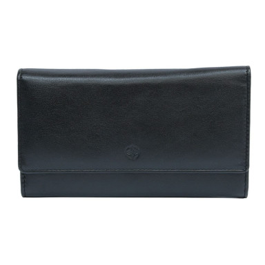 Leather wallet Cortina 5048 nero black