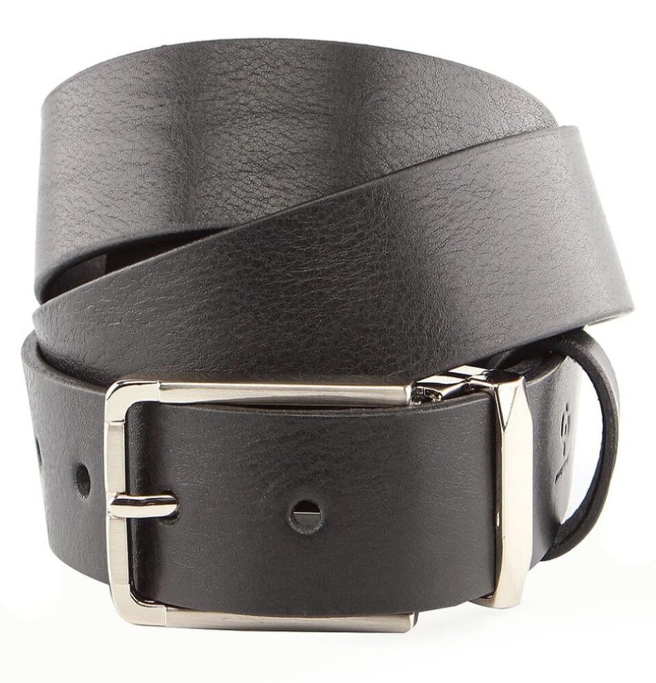 Men's belt GRANDE PELLE 00249 leather Black