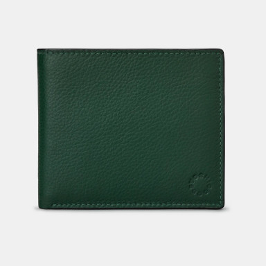 Men's Leather Wallet Yoshi Y2378 (Green/Brown)