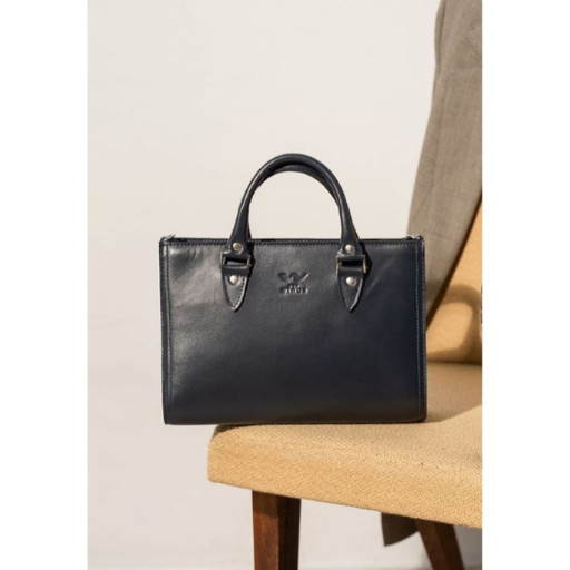 Жіноча шкіряна сумка Fancy синя