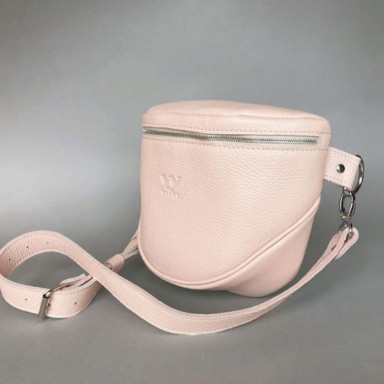 Leather crossbody bag Vacation powdery flotar