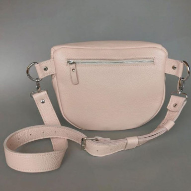 Leather crossbody bag Vacation powdery flotar
