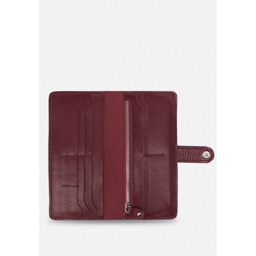 Шкіряне портмоне Classic бордове
