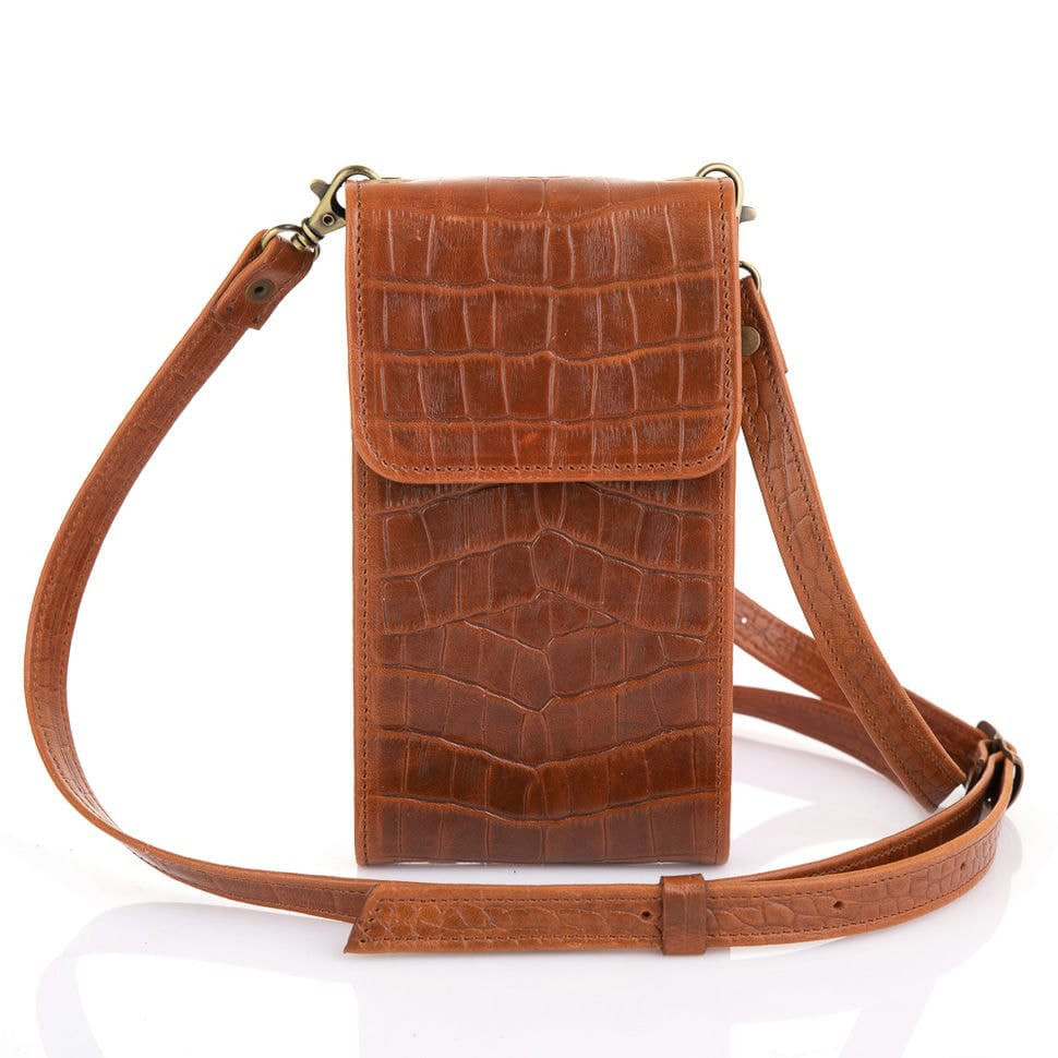 Жіноча шкіряна сумка-чохол REP2-2122-4lx TARWA, руда