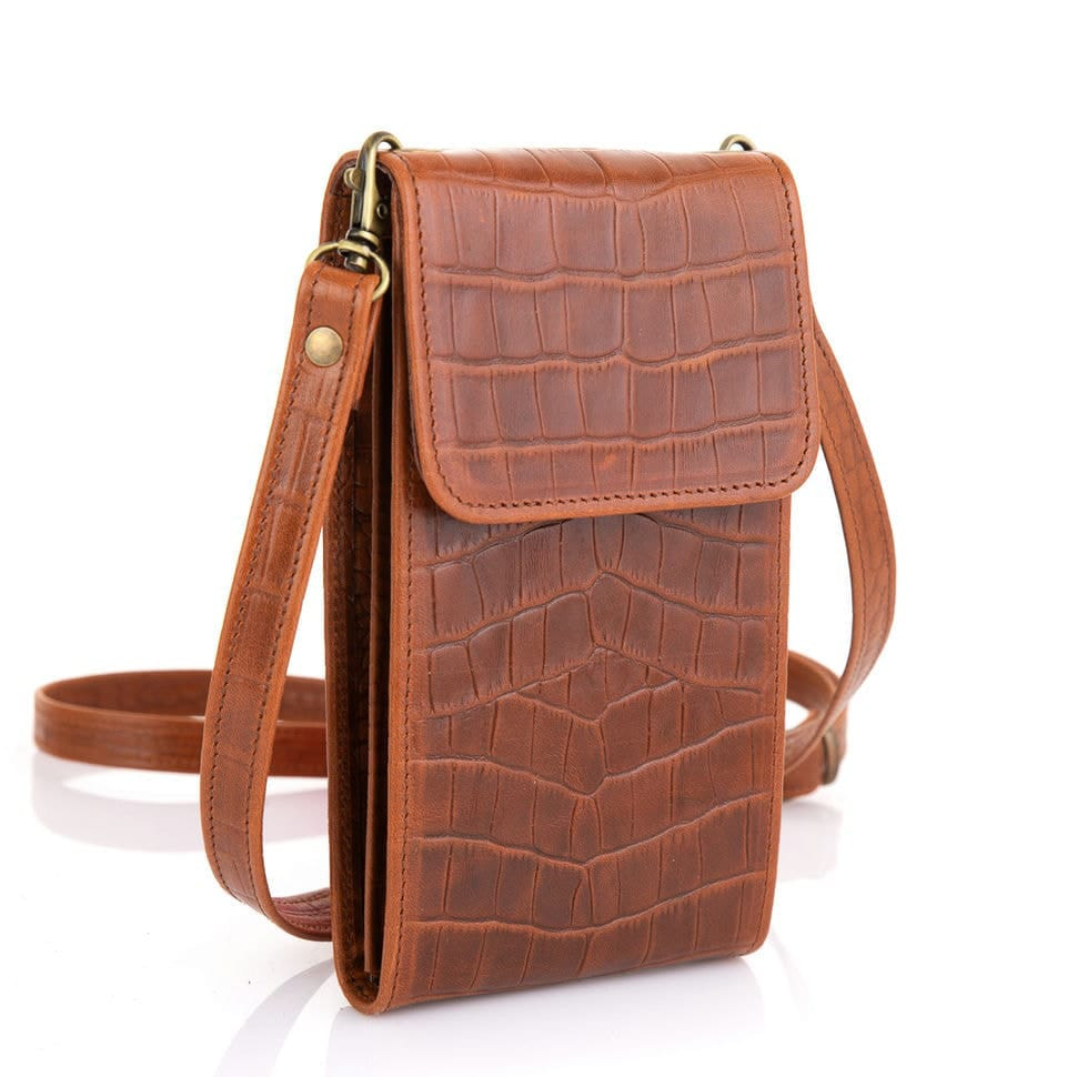 Жіноча шкіряна сумка-чохол REP2-2122-4lx TARWA, руда