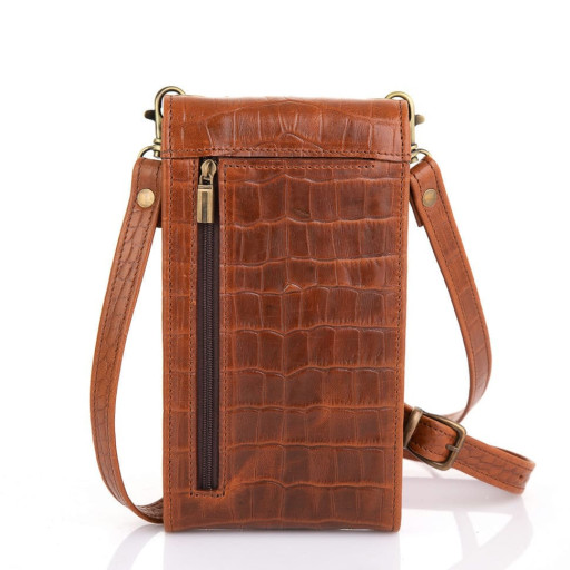 Жіноча шкіряна сумка-чохол REP2-2122-4lx TARWA, руда