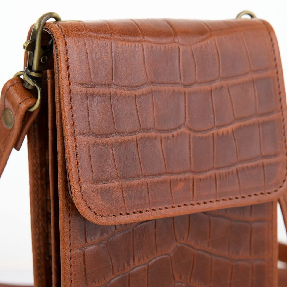 Жіноча шкіряна сумка-чохол REP2-2122-4lx TARWA, руда