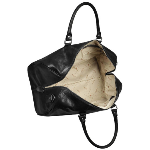 Шкіряна сумка спортивна дорожня - Wise Children - чорна Time Resistance 5207301