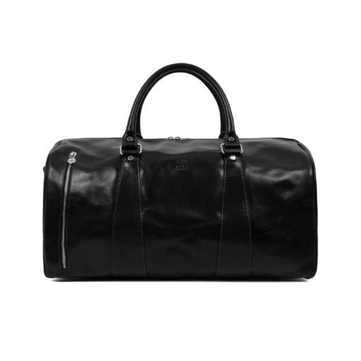 Шкіряна сумка спортивна дорожня - Wise Children - чорна Time Resistance 5207301