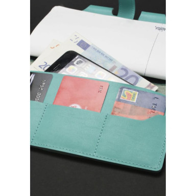 Women's leather notebook (Soft-book) 4.0 turquoise