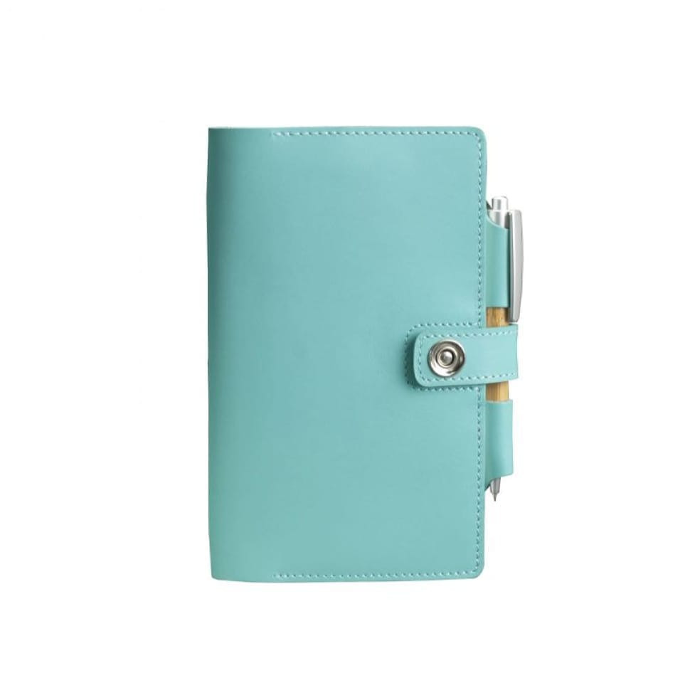 Women's leather notebook (Soft-book) 4.0 turquoise