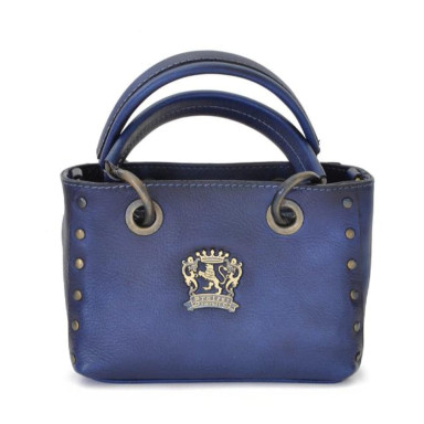 Pratesi BBL158 - Bagnone Lady Bag in cowhide leather Bruce Blue