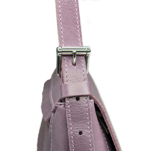 Жіноча сумка Grande Pelle 270х180х70 мм глянцева шкіра фрез