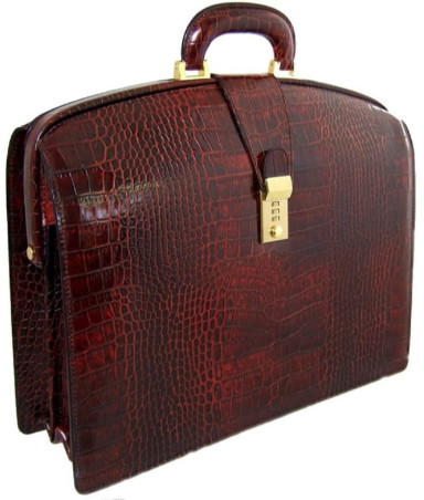Pratesi KMA120 - Brunelleschi King Briefcase in cow leather King Brown