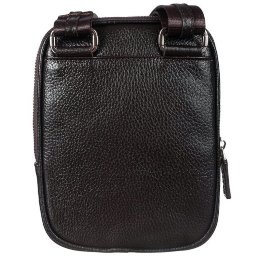 Барсетка м'яка шкіряна DESISAN 1468-09 коричневий гладкий