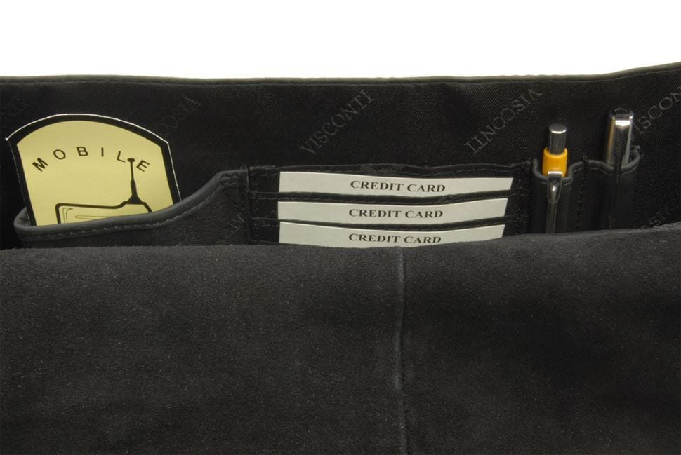 Large shoulder bag for laptop 15-16 inches Visconti Harvard 16054 oil black