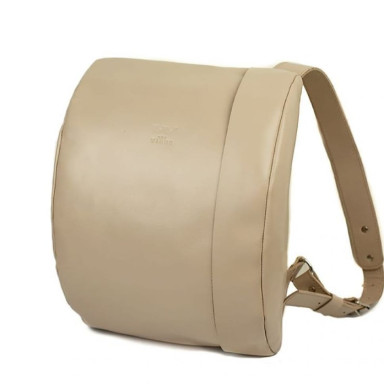 Cloud S leather backpack beige