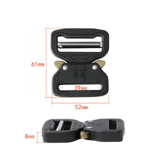 Фастекс застібка металева 38мм чорний мат