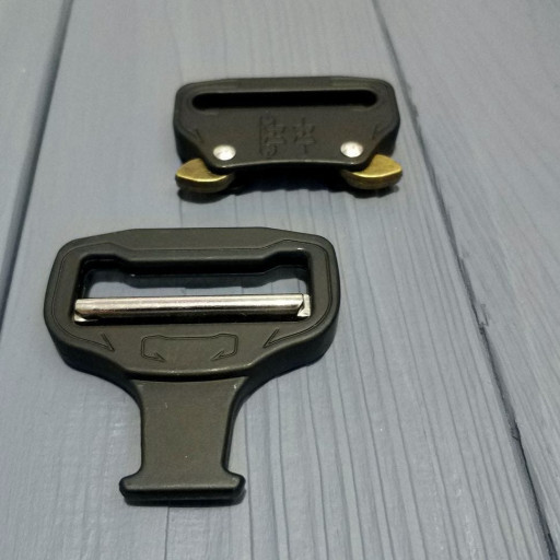 Фастекс застібка металева 38мм чорний мат