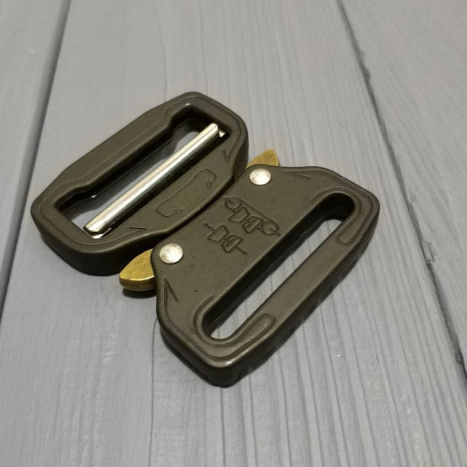 Фастекс застібка металева 38мм чорний мат