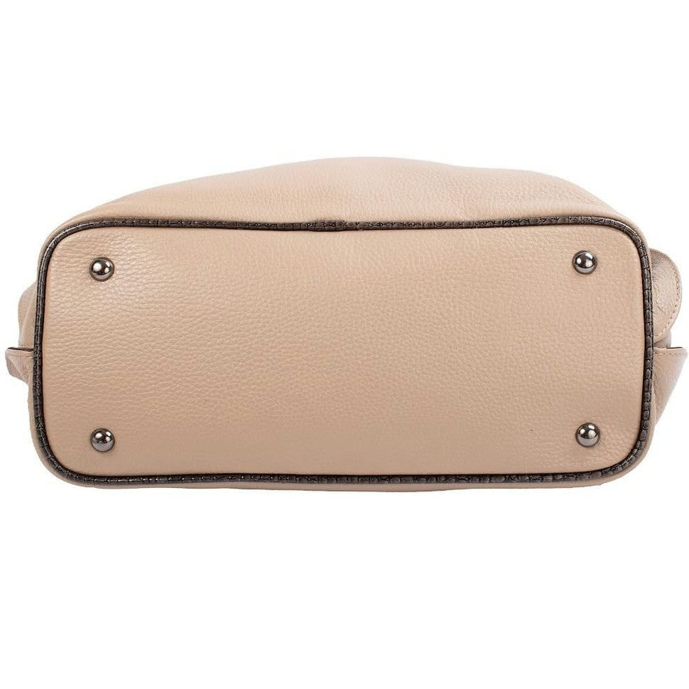 Сумка жіноча шкіра Desisan 7146-283 бежевий флотар