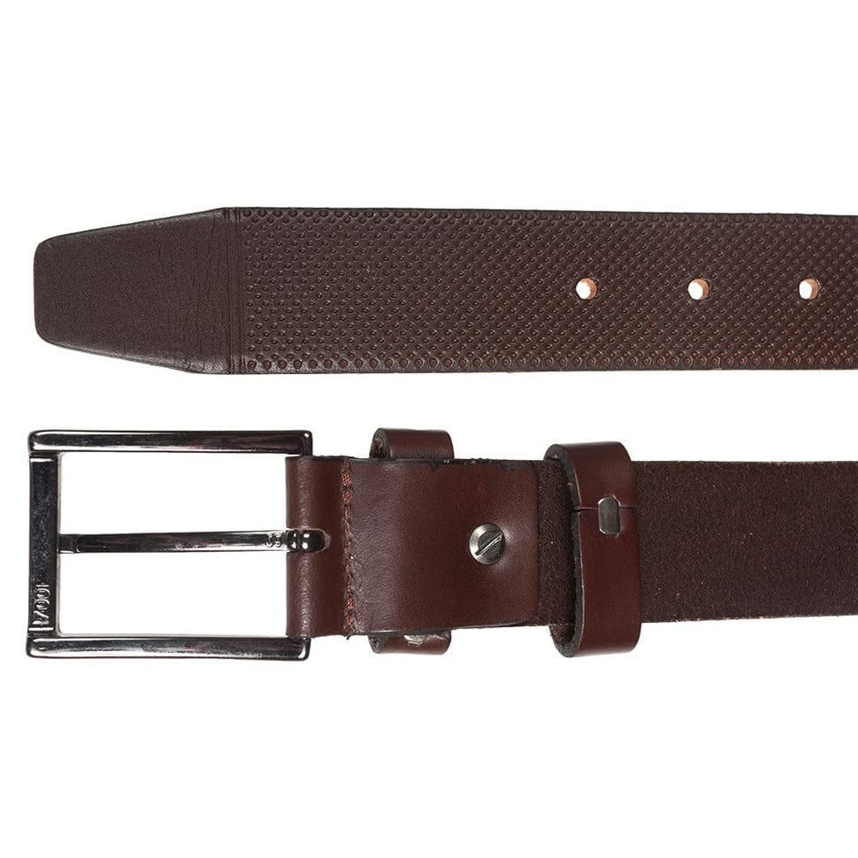 Ремінь шкіряний YSK класичний 3,5 см 2078-2 корич