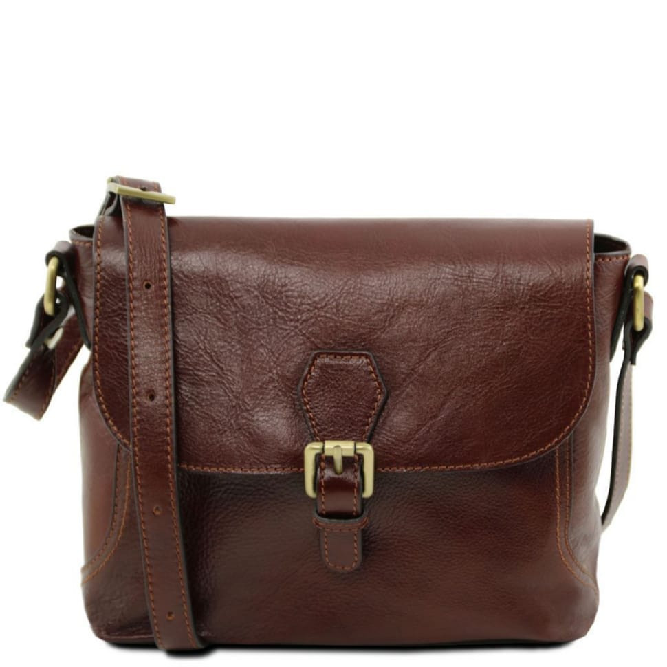 Шкіряна сумка месенджер на плече Tuscany Leather Jody TL141278