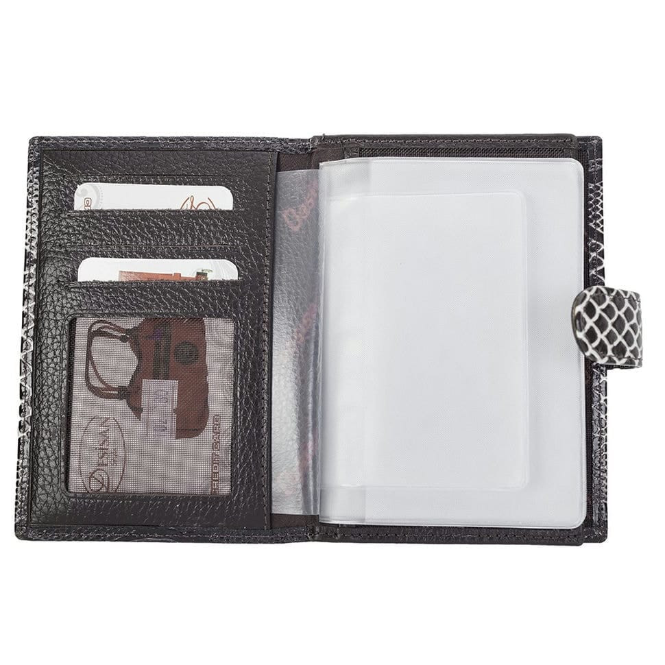 Обкладинка авто+паспорт шкіра Desisan 102-180 бежевий візерунок