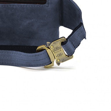 Leather belt bag, banana RK-8136-3md TARWA blue crazy