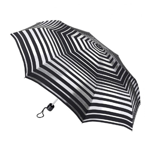 Парасолька жіноча Fulton L354-041178 Minilite-2 Silver Stripes (Зріблясті смуги)