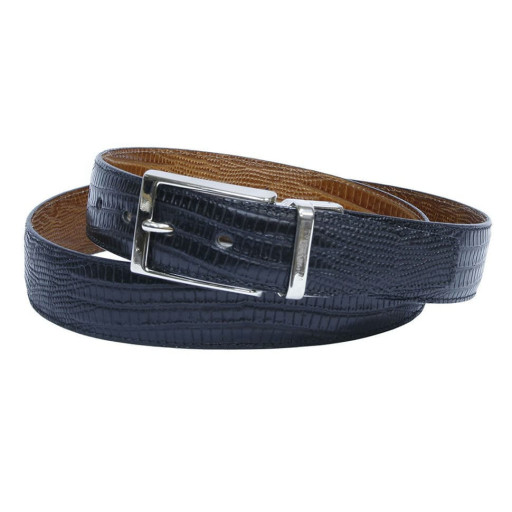 Ремінь шкіряний двосторонній 802 nero/cuoio чорний/коньяк TONY PEROTTI