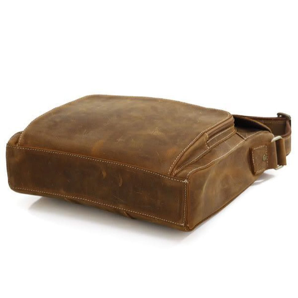 Шкіряна сумка 7051B-1 крос-боді, планшет, кінська шкіра