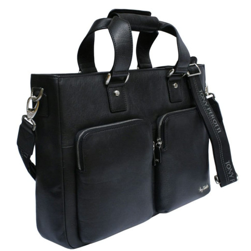 Сумка шкіряна Contatto 9699 чорний