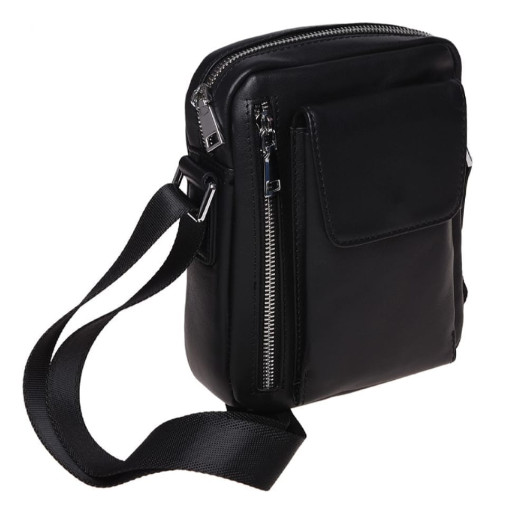 Чоловіча шкіряна сумка Ricco Grande K16426-black