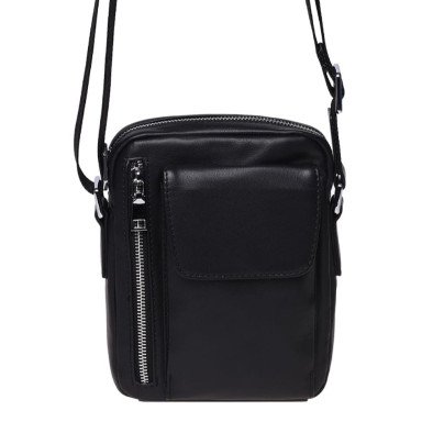 Мужская кожаная сумка Ricco Grande K16426-black